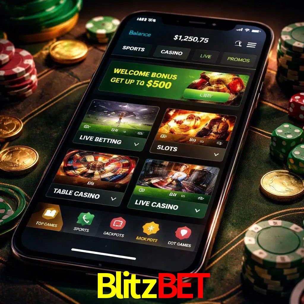 Diseño de juegos móviles Blitzbet para usuarios en México