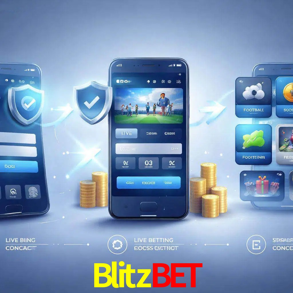 Pasos de acceso a la app Blitzbet en pantalla de teléfono móvil