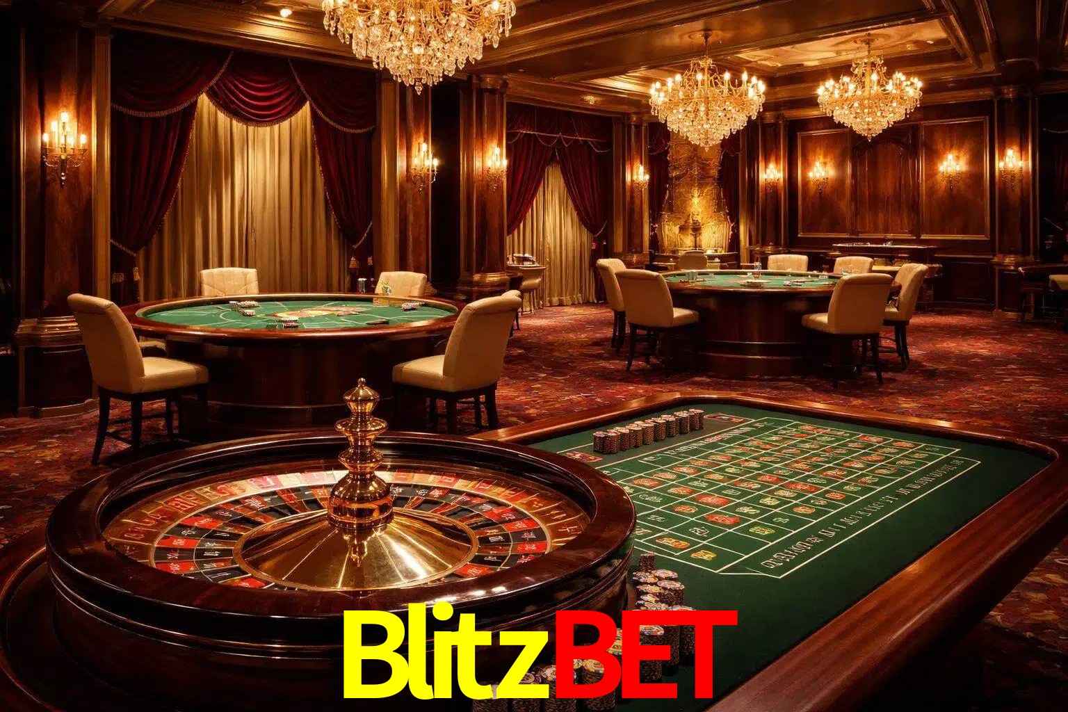 Una escena premium de mesa de casino en vivo con cartas, elementos de ruleta y un ambiente pulido de estudio de transmisión.